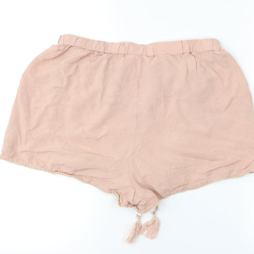 Primark Womens Pink   Hot Pants Shorts Size 14