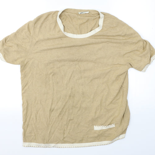 Gerry Weber Womens Beige   Basic T-Shirt Size 18