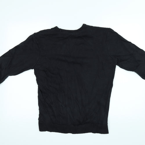 TU Mens Black   Pullover Jumper Size S
