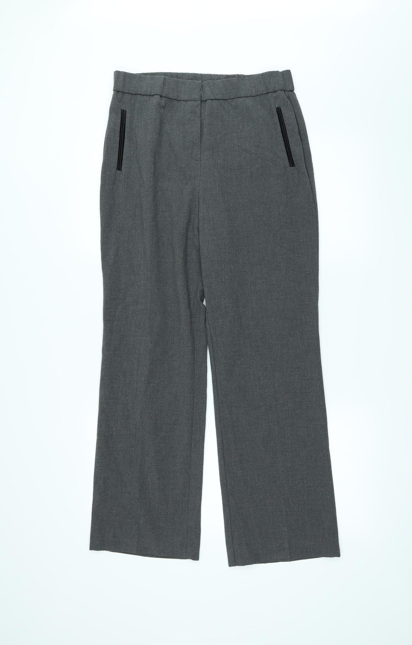 Magisculpt Womens Grey   Trousers  Size 12 L27 in