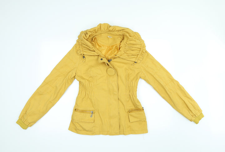 Fashion M Womens Yellow Jacket Coat Size S