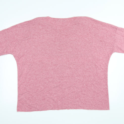 New Collection Womens Pink   Basic Blouse Size L