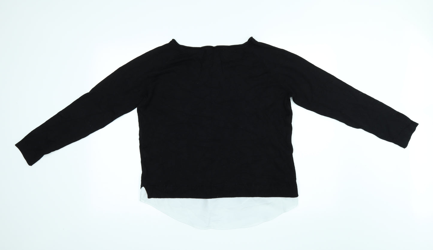 ESMARA Womens Black   Basic Blouse Size 16