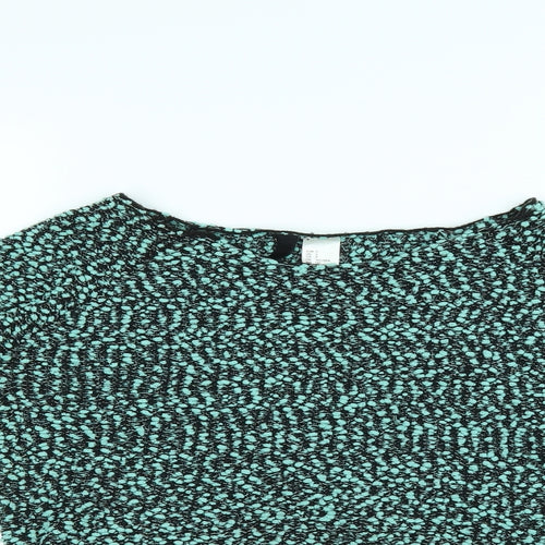 H&M Womens Green   Cropped Blouse Size S