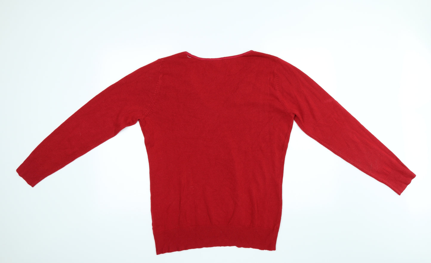 Per Una Womens Red   Cardigan Jumper Size 16