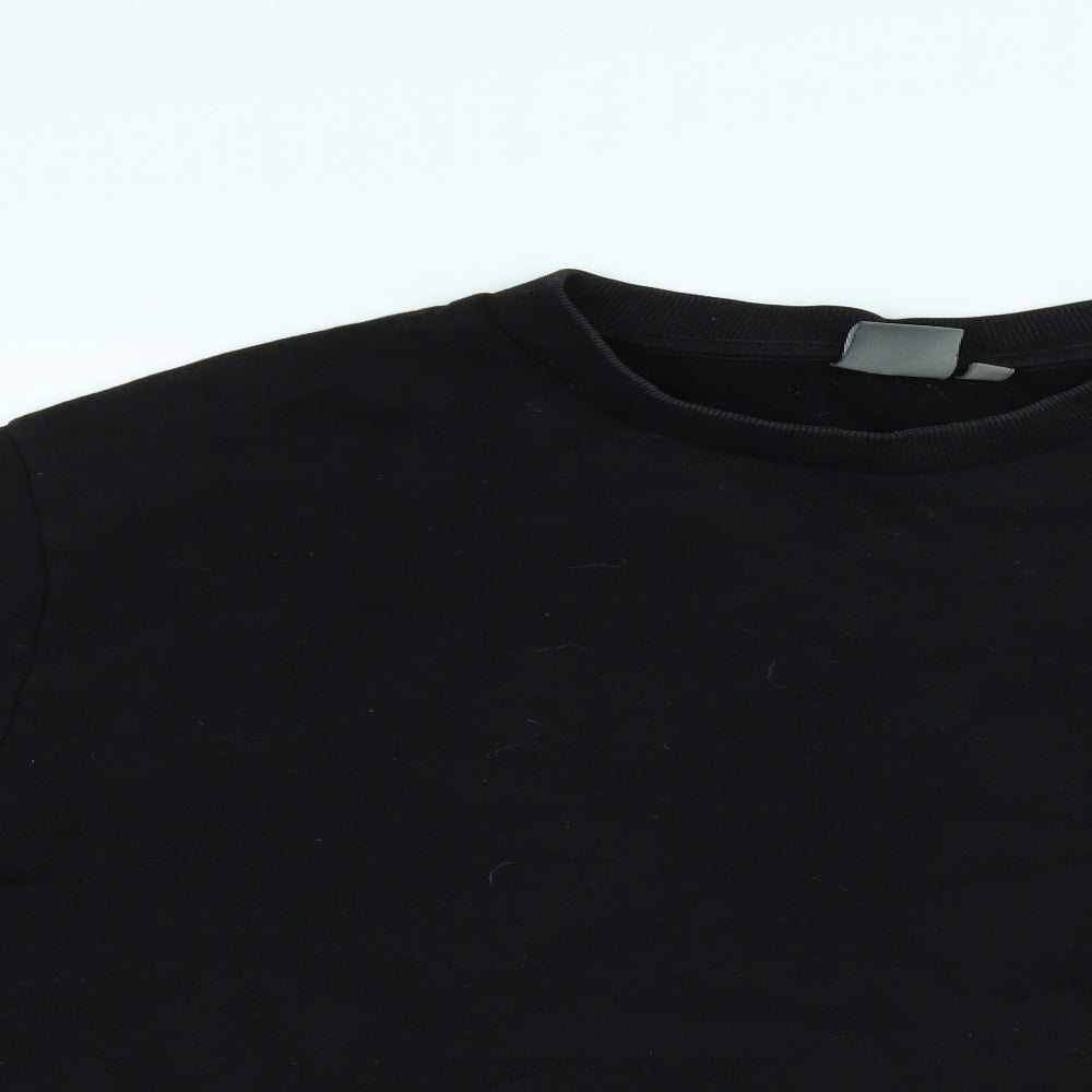 ASOS Womens Black   Cropped T-Shirt Size L