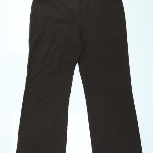 Marks and Spencer Womens Brown   Trousers  Size 14 L28 in