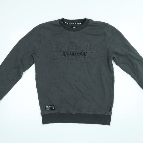L.I.M.I.T.E Mens Grey   Pullover Jumper Size M