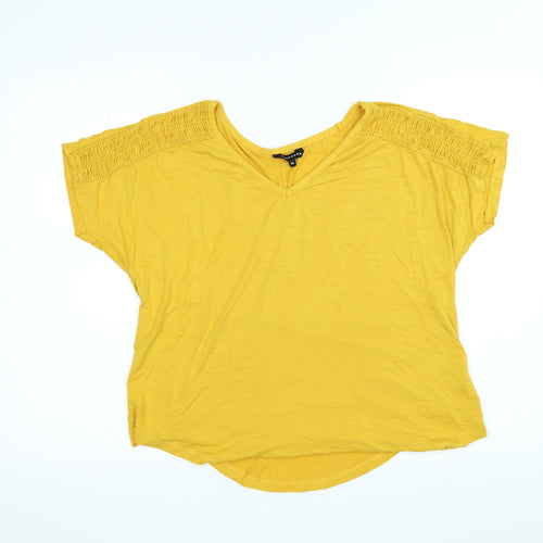 Peacocks Womens Yellow   Basic Blouse Size 14
