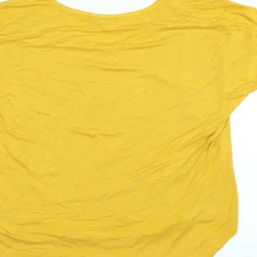 Peacocks Womens Yellow   Basic Blouse Size 14