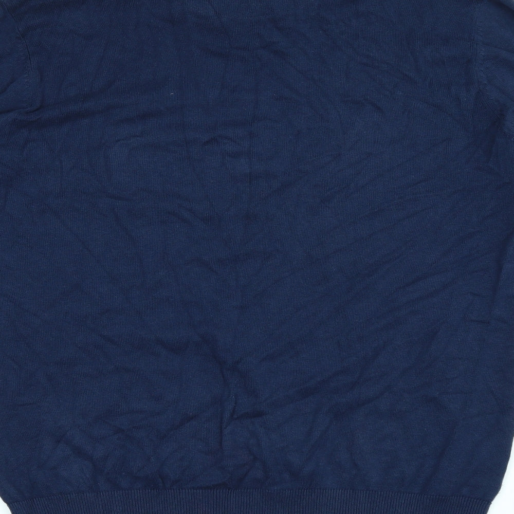 George Mens Blue   Cardigan Jumper Size L