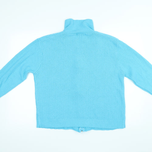 Glimpse Womens Blue   Cardigan Jumper Size 2XL