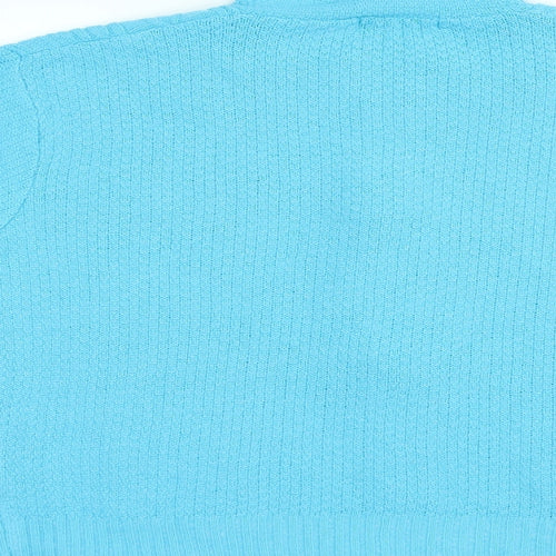 Glimpse Womens Blue   Cardigan Jumper Size 2XL