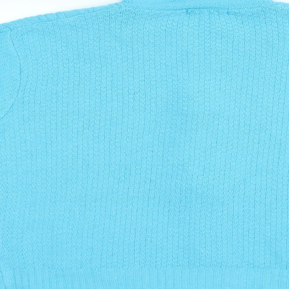 Glimpse Womens Blue   Cardigan Jumper Size 2XL
