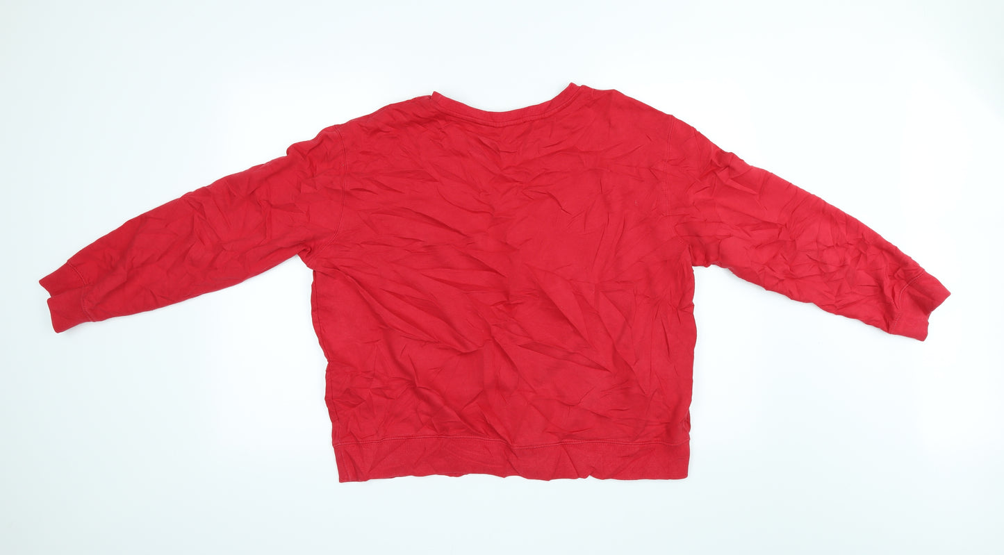 Mo Woman Womens Red   Pullover Jumper Size L