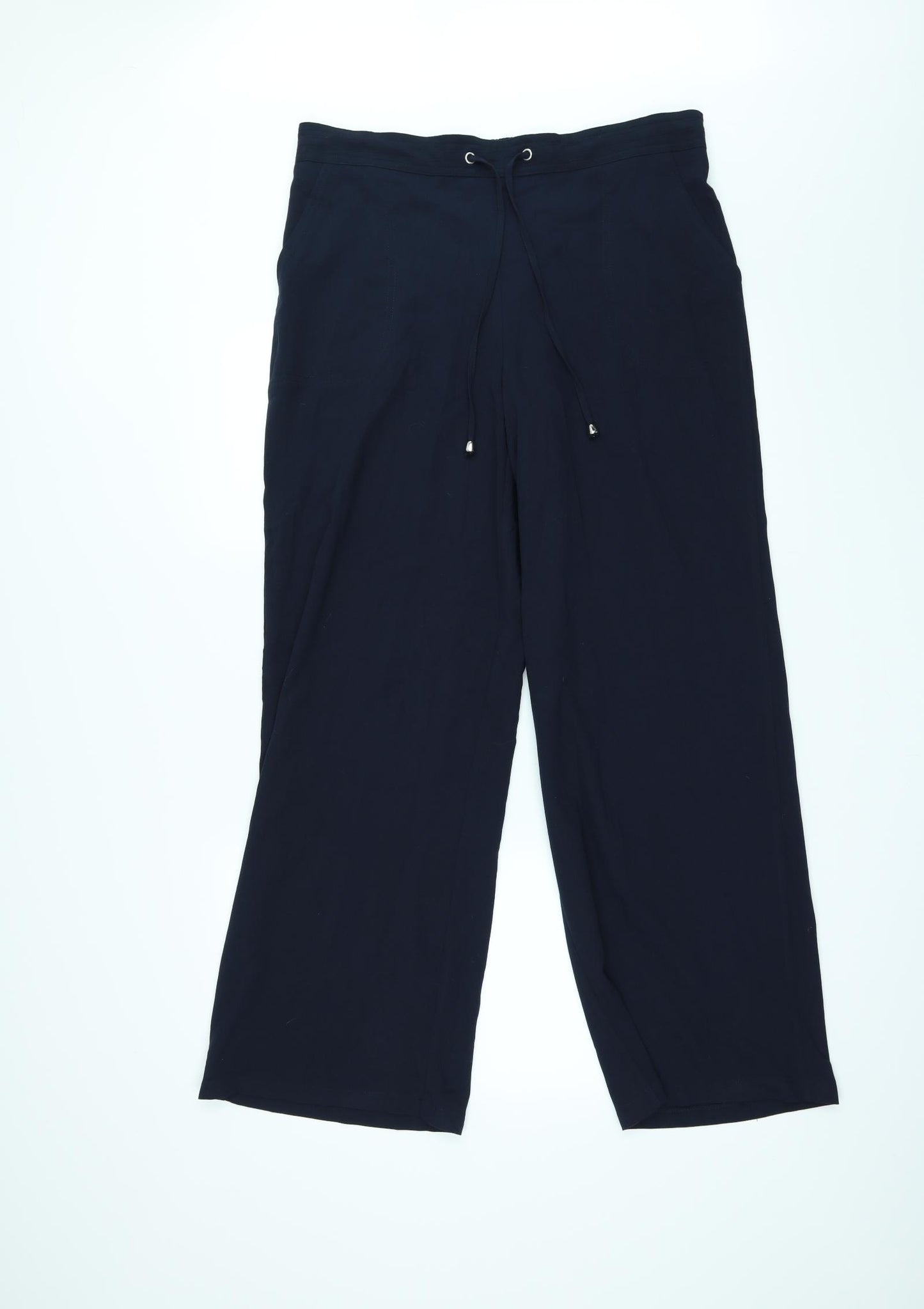 Papaya Womens Blue   Trousers  Size 14 L28 in