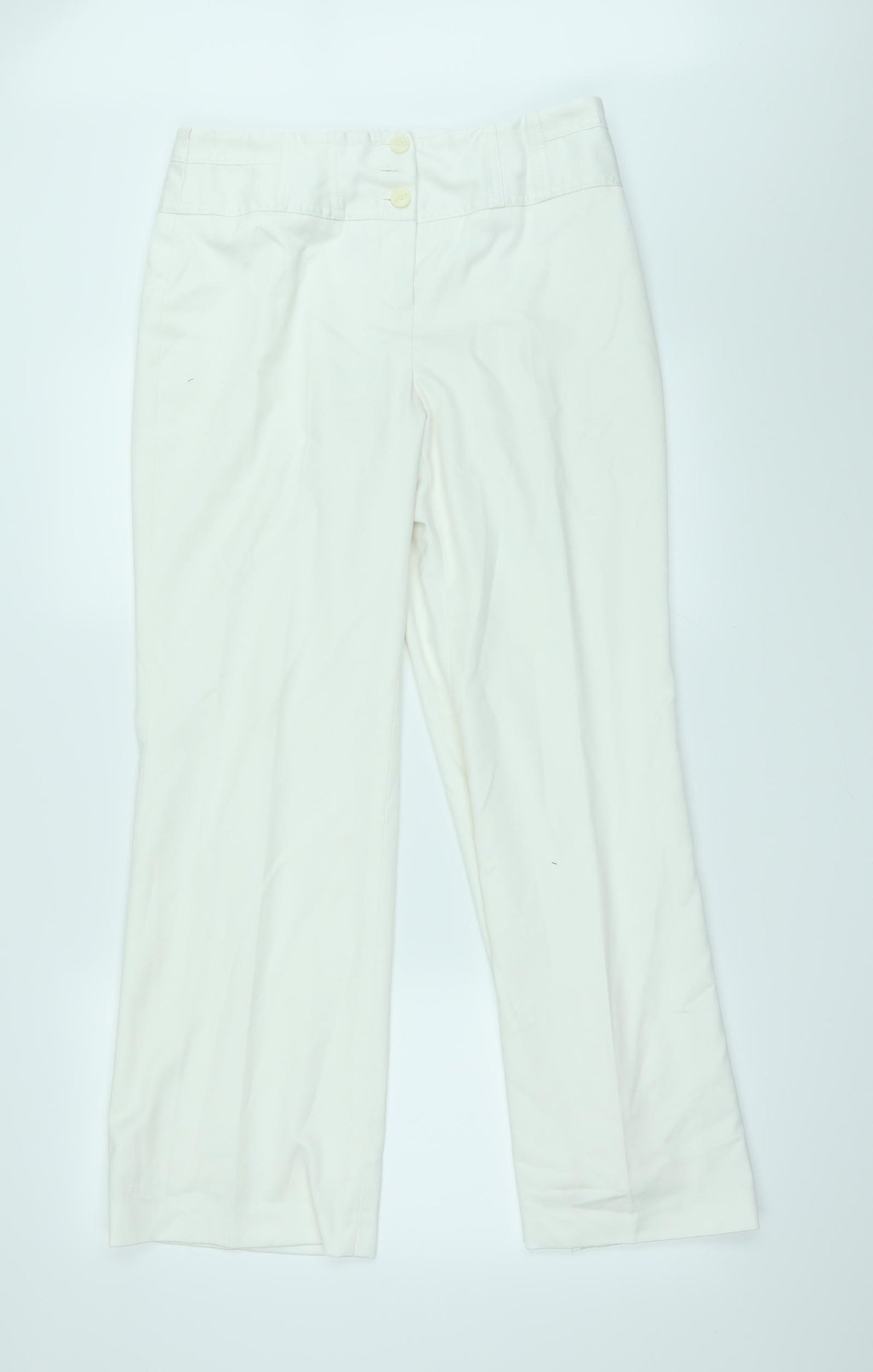 Principles Womens White   Trousers  Size 12 L28 in