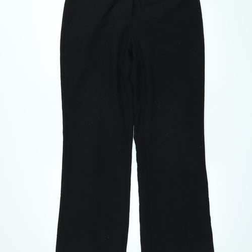 Mia Moda Womens Black   Trousers  Size 12 L29 in