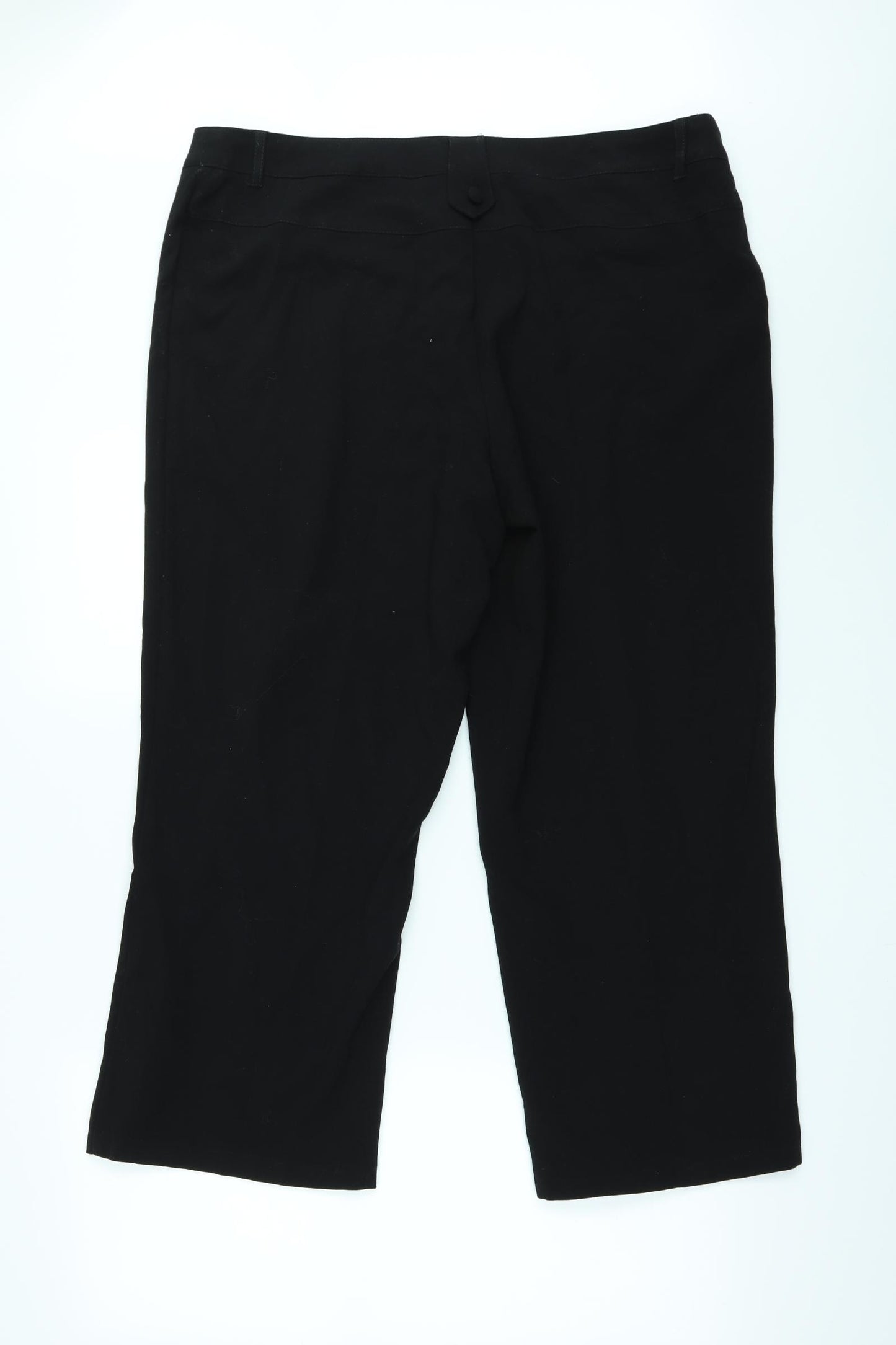 Papaya Womens Black   Trousers  Size 16 L29 in