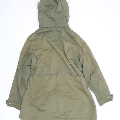 Papaya Womens Green   Parka Coat Size 18