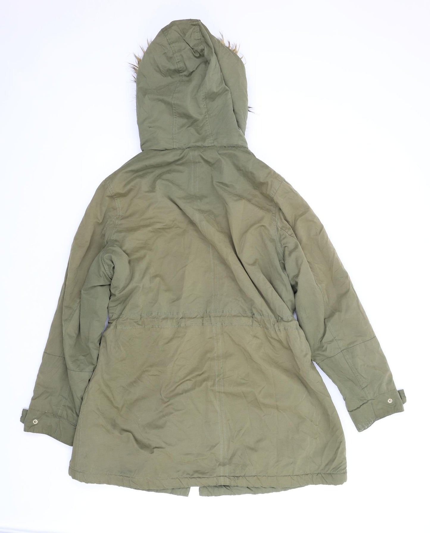 Papaya Womens Green   Parka Coat Size 18