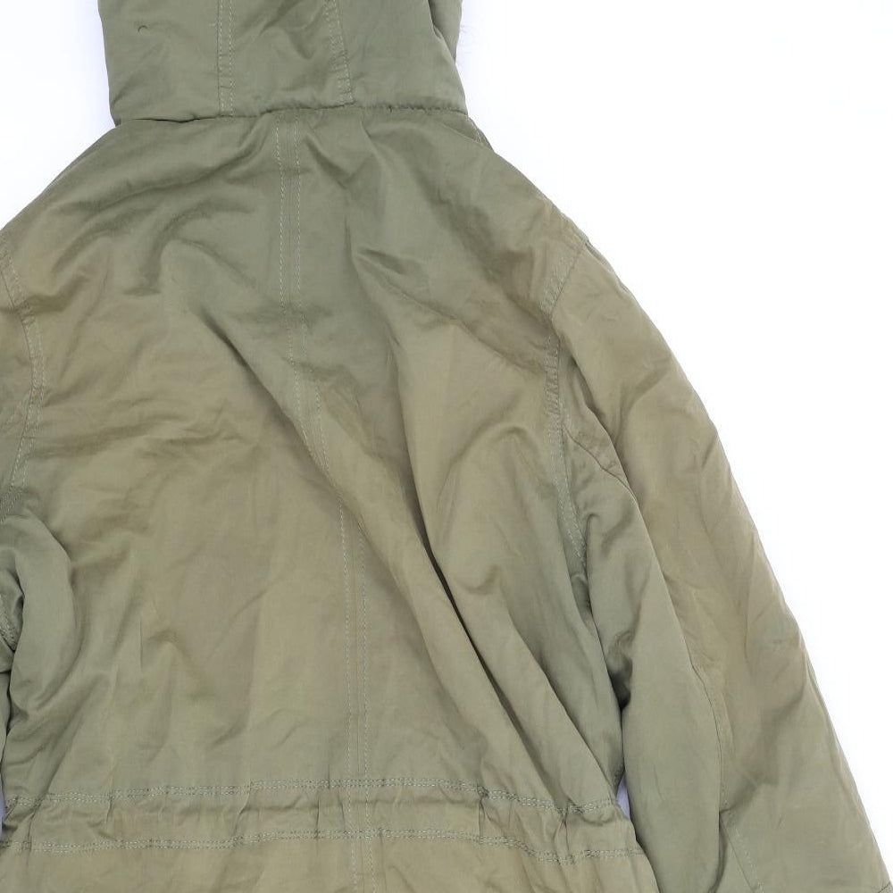 Papaya Womens Green   Parka Coat Size 18