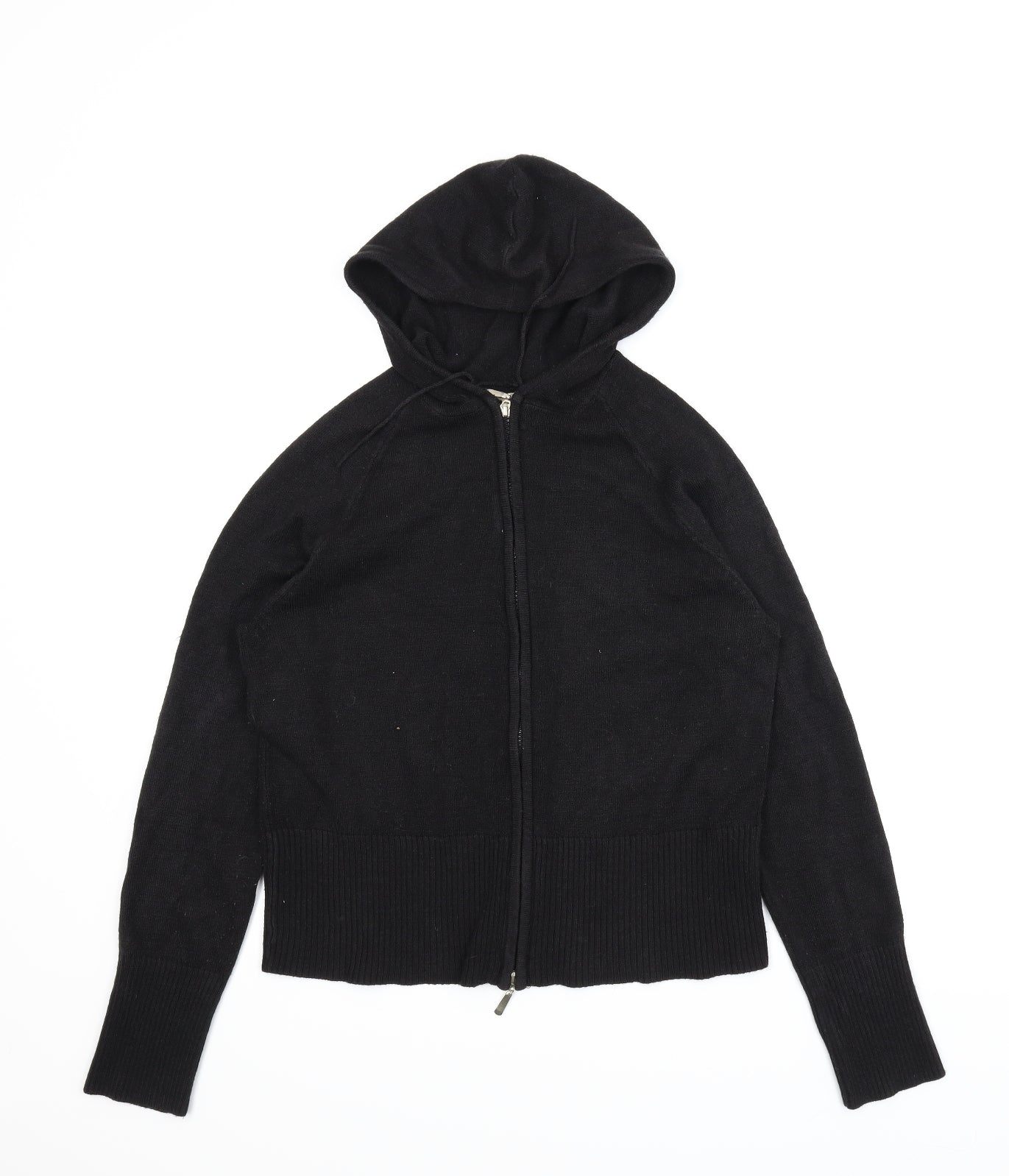 Knitwear Womens Black   Full Zip Hoodie Size 18