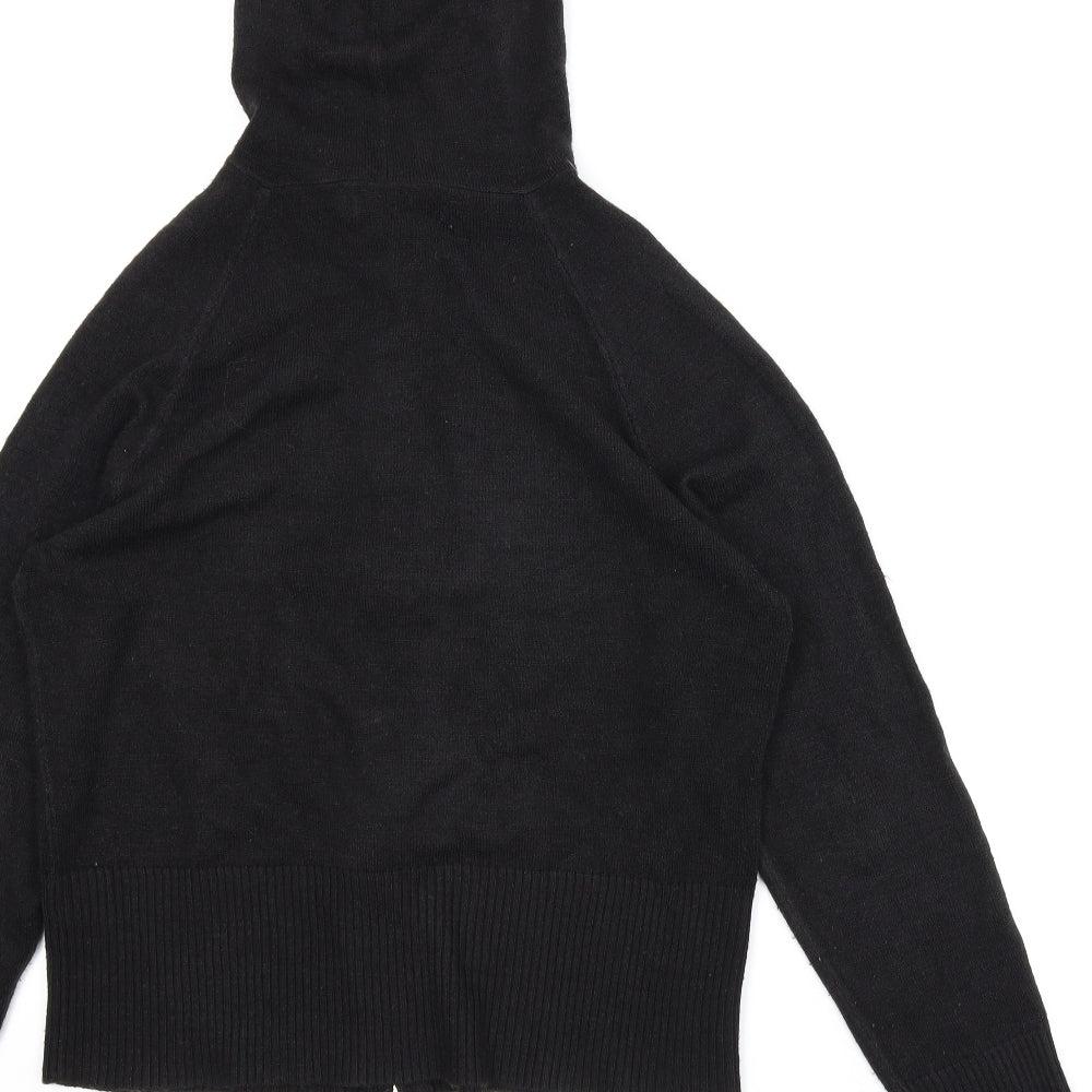 Knitwear Womens Black   Full Zip Hoodie Size 18