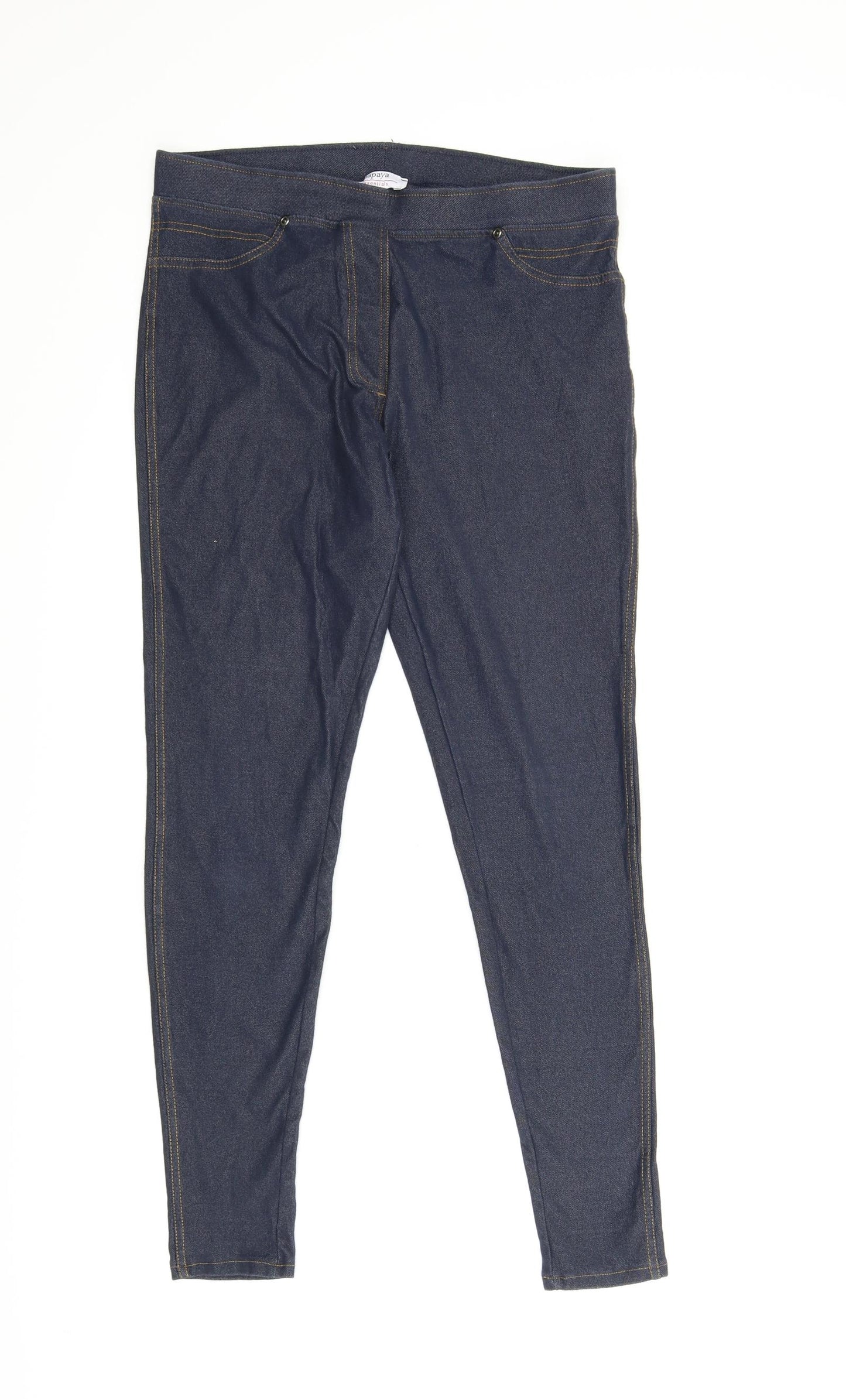 Papaya Womens Blue   Jegging Leggings Size 14 L26 in
