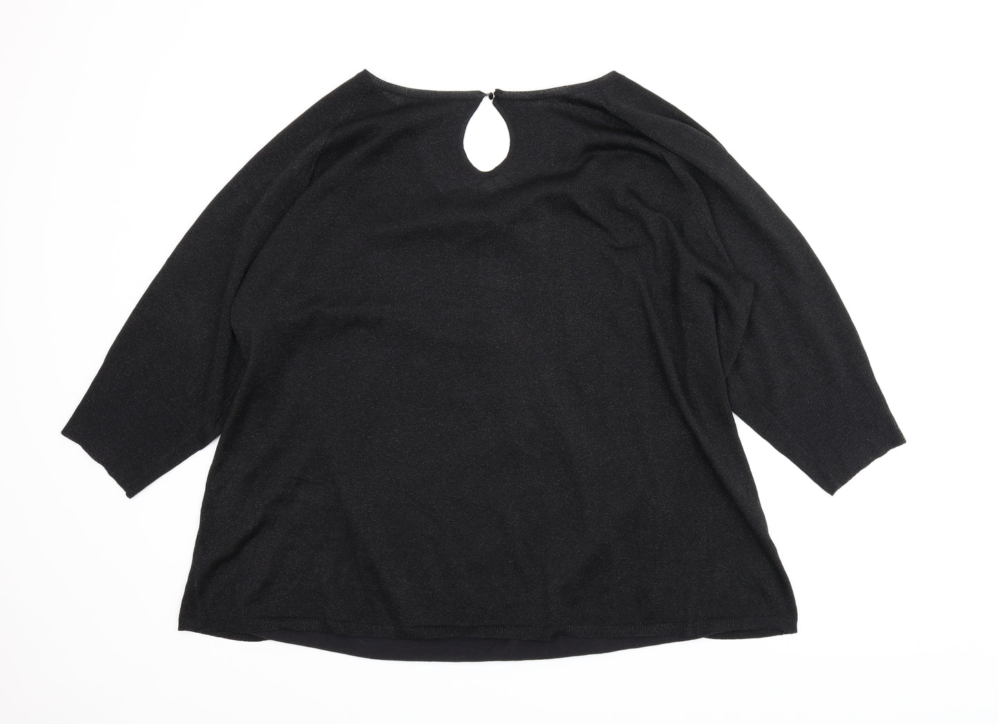 TRUE Womens Black   Basic Blouse Size 28