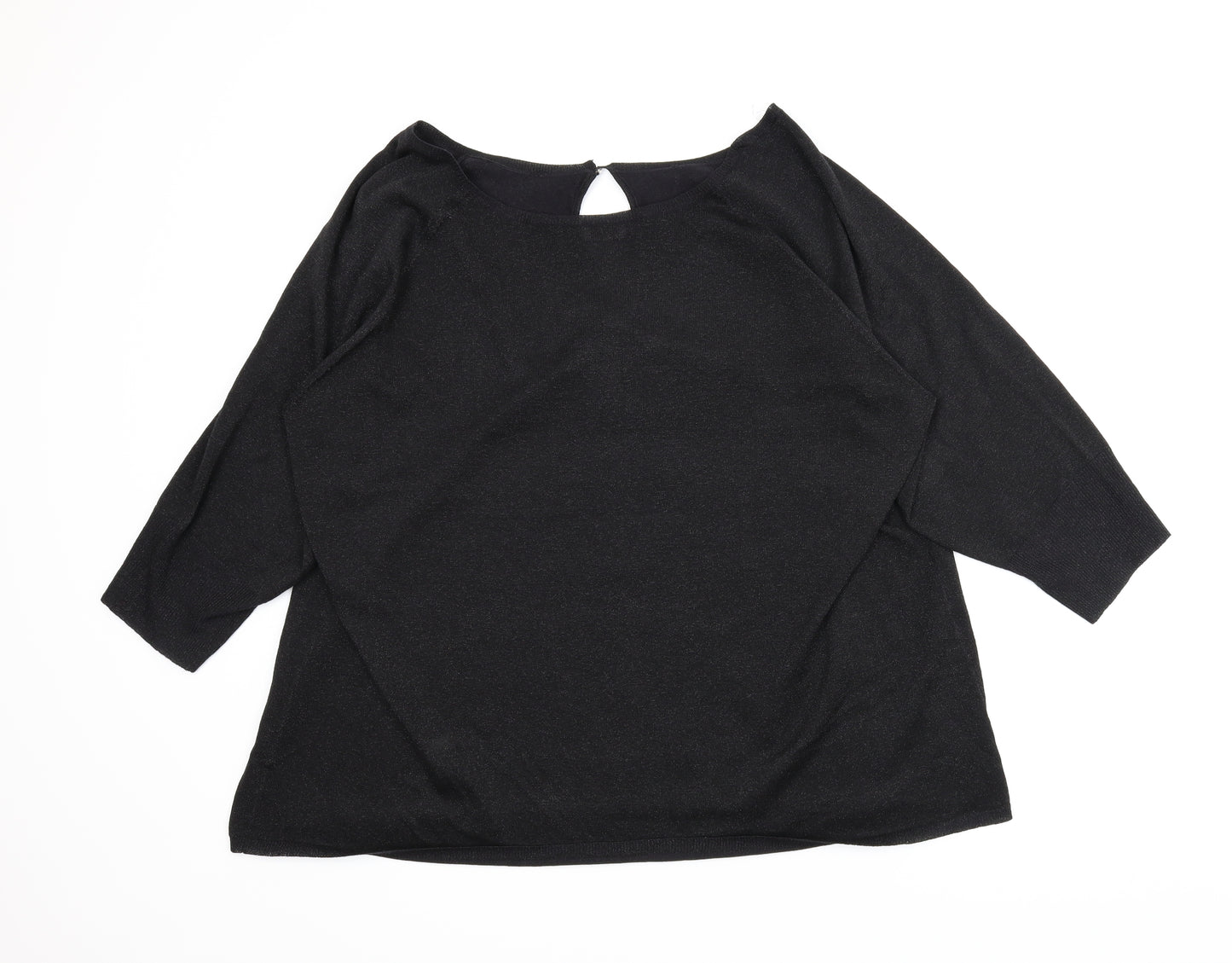 TRUE Womens Black   Basic Blouse Size 28