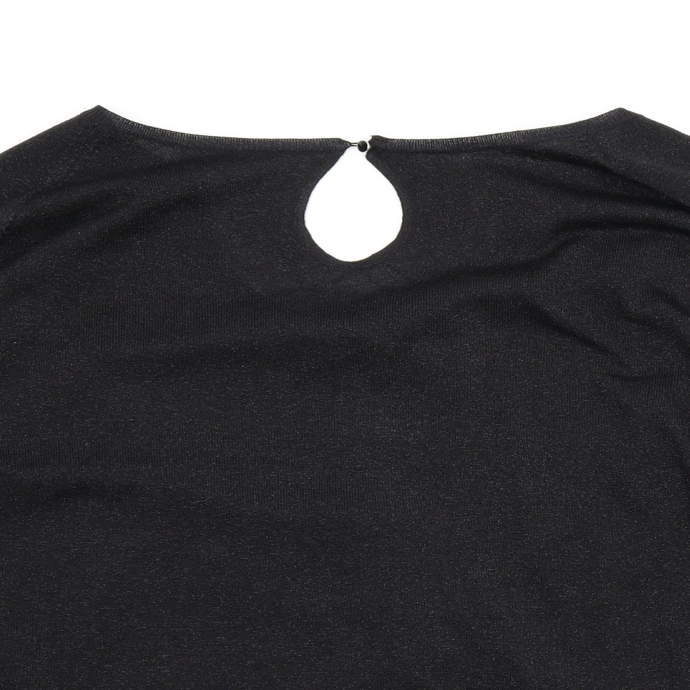 TRUE Womens Black   Basic Blouse Size 28