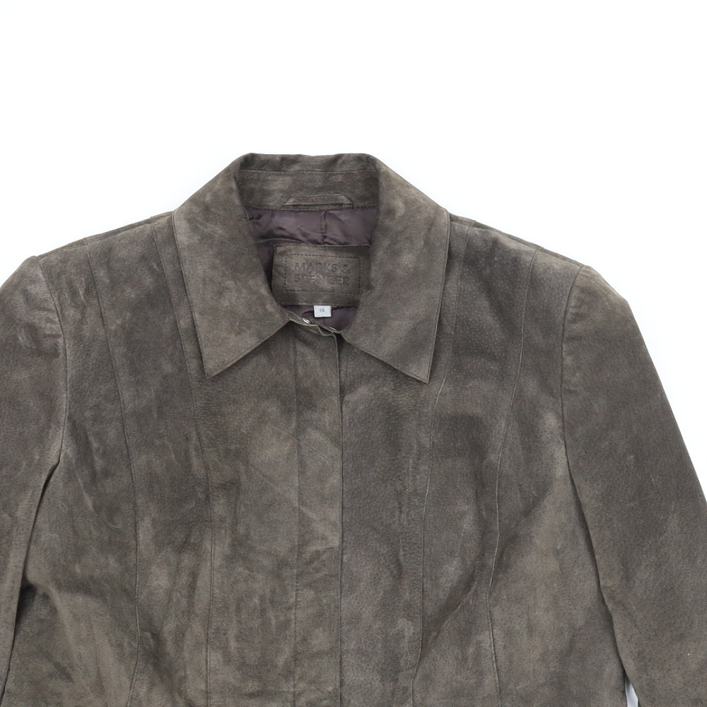 M&S Womens Brown   Jacket  Size 14