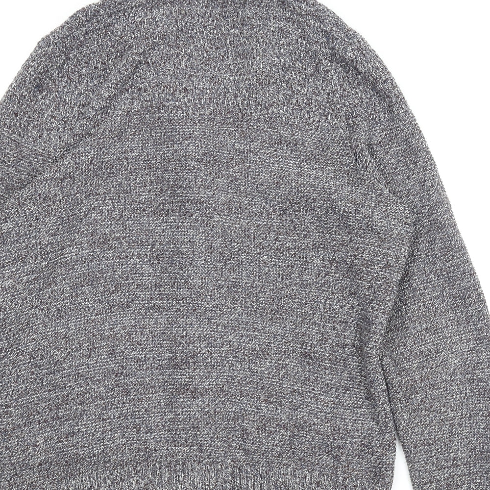 M&S Mens Grey   Cardigan Jumper Size L