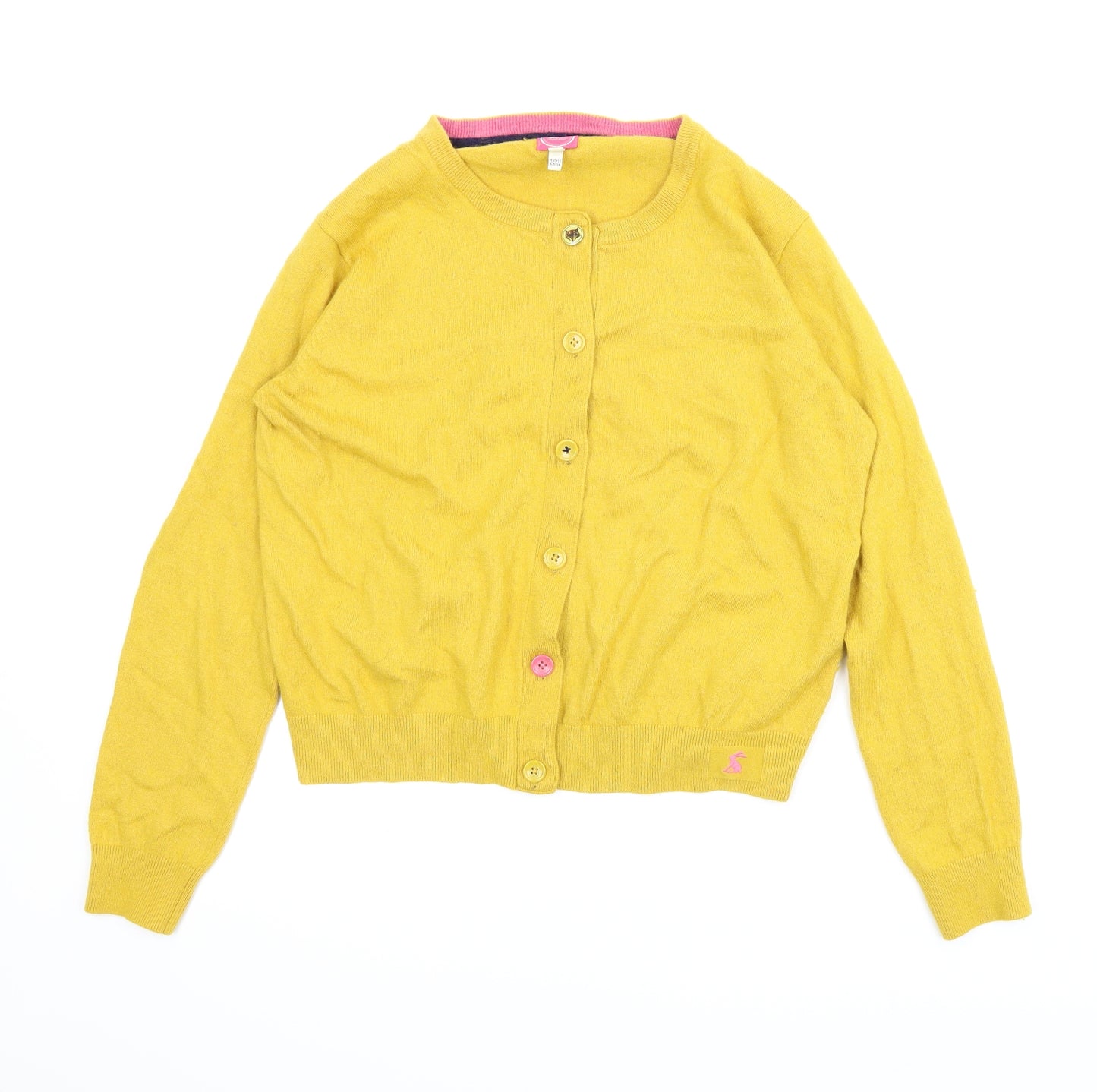 Joules Womens Yellow   Cardigan Jumper Size 20