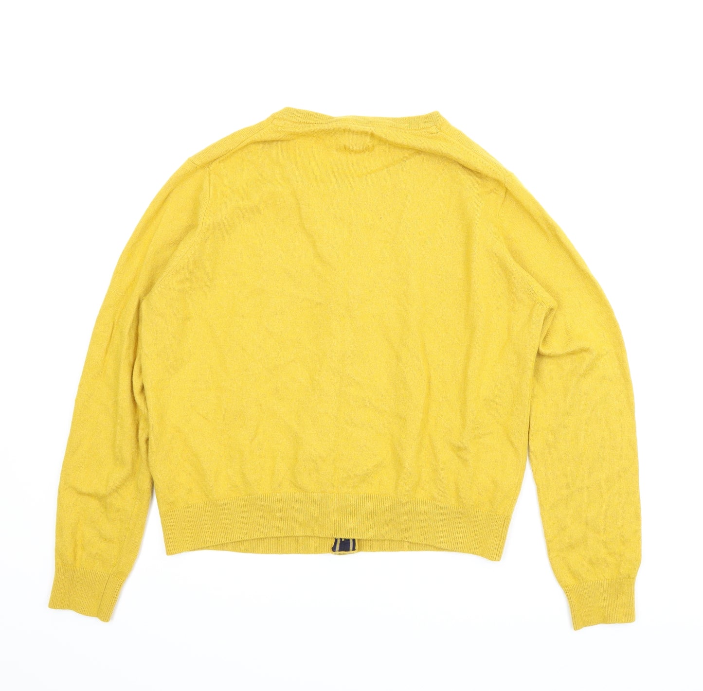 Joules Womens Yellow   Cardigan Jumper Size 20