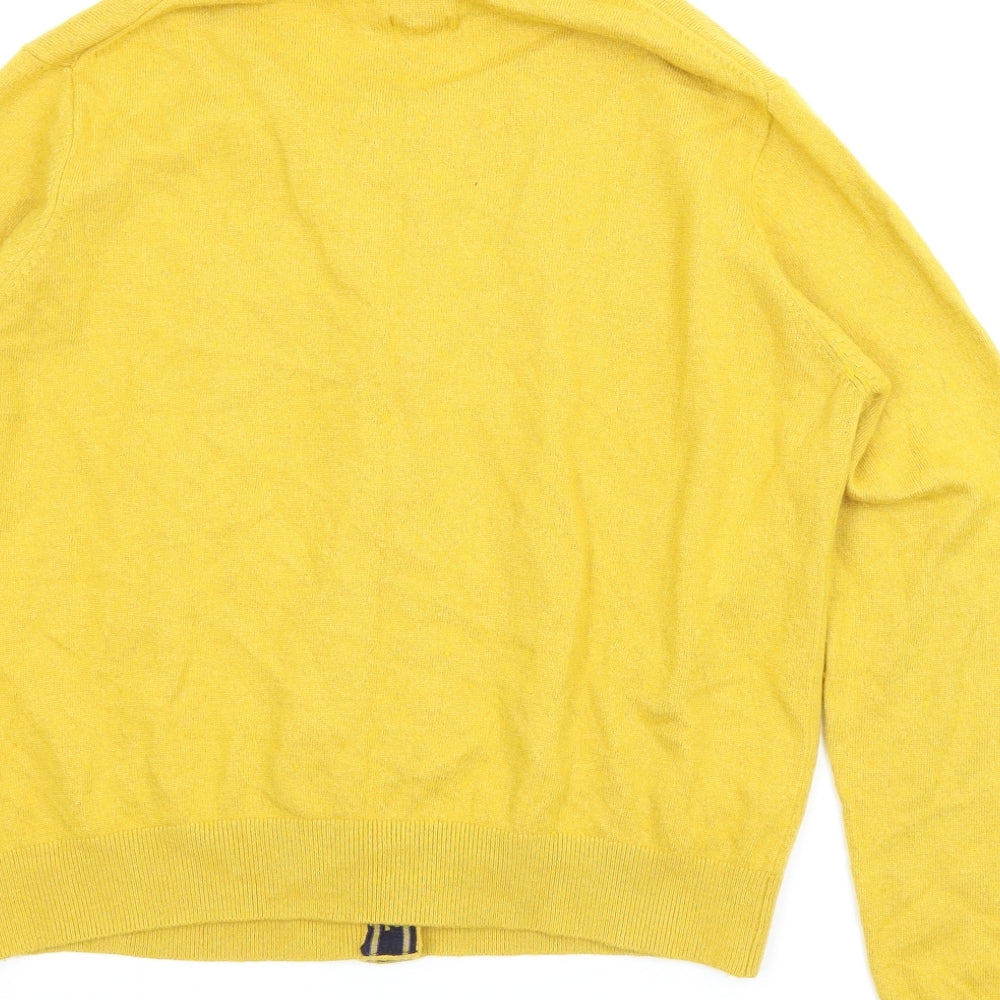 Joules Womens Yellow   Cardigan Jumper Size 20