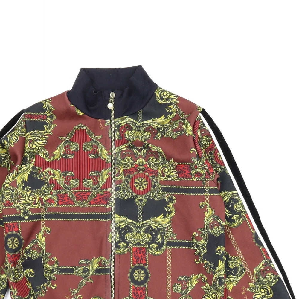 River Island Boys Multicoloured Batik  Full Zip Hoodie Size 9-10 Years