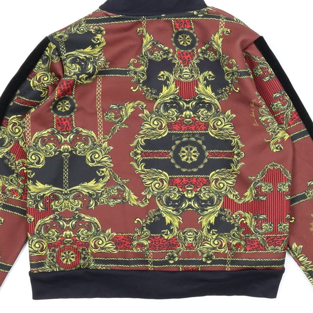 River Island Boys Multicoloured Batik  Full Zip Hoodie Size 9-10 Years