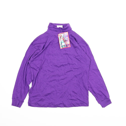 Domino Girls Purple   Basic T-Shirt Size 13 Years