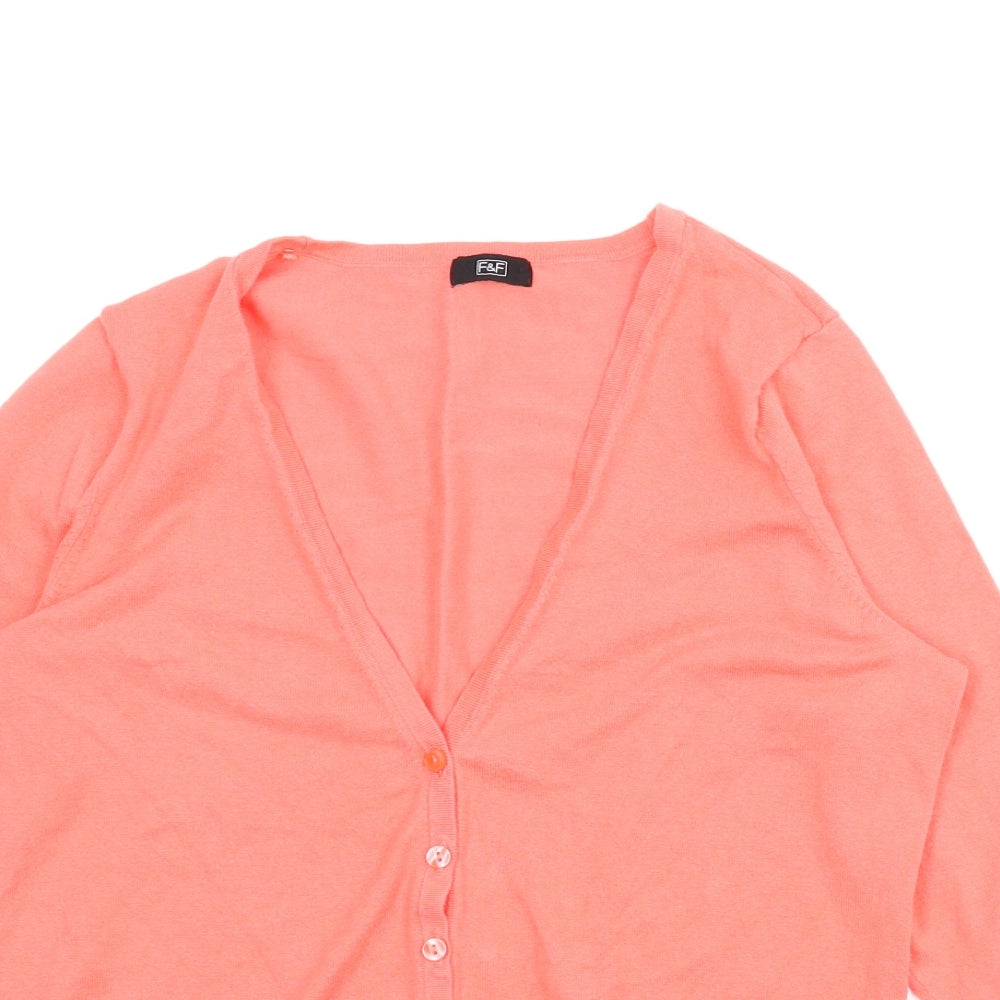 F&F Womens Pink   Cardigan Jumper Size 16