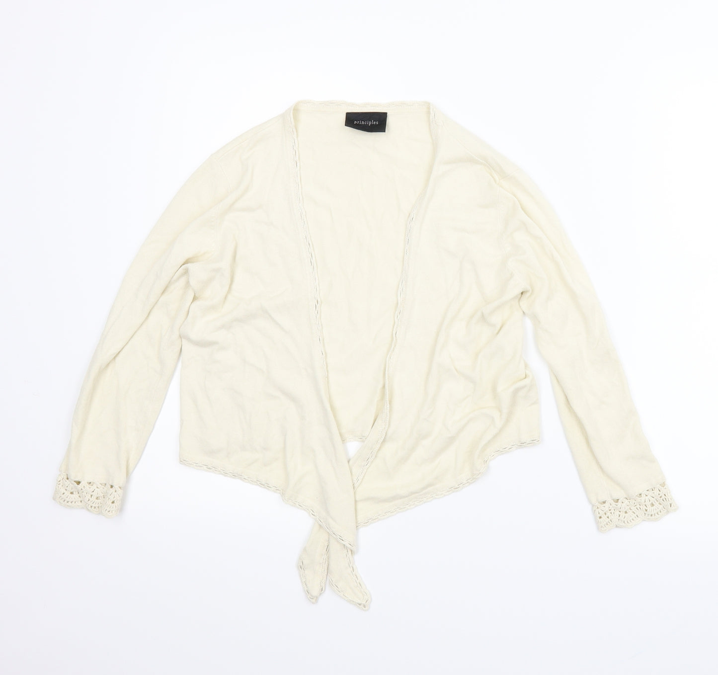 Principles Womens Ivory   Cardigan Jumper Size 12