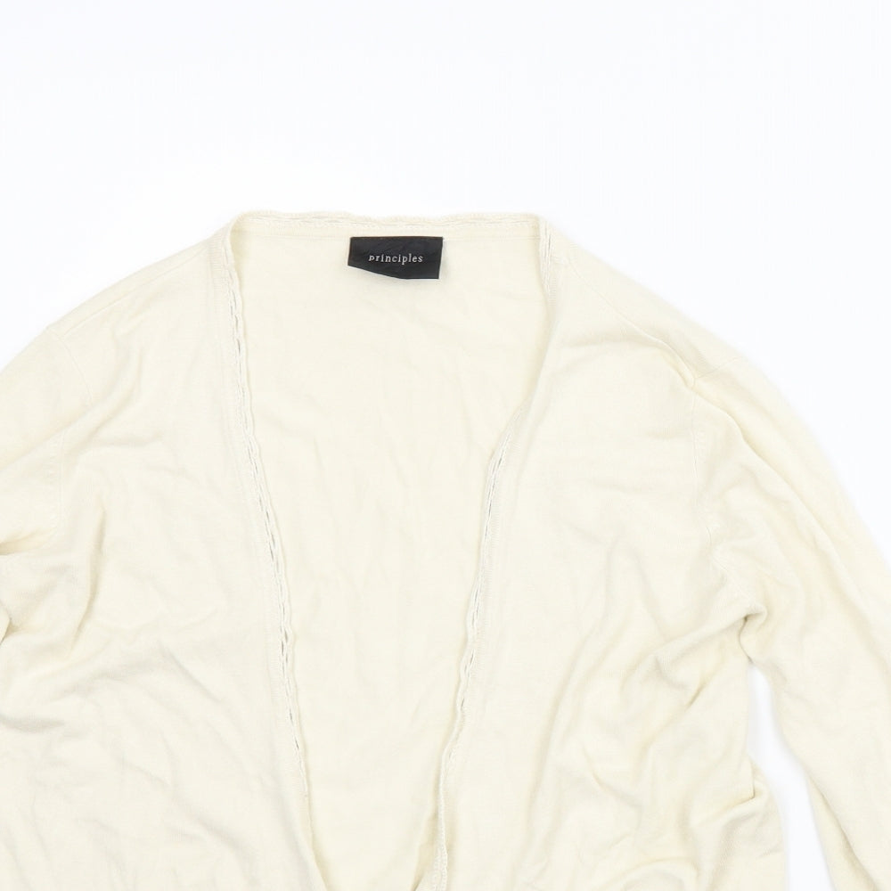 Principles Womens Ivory   Cardigan Jumper Size 12
