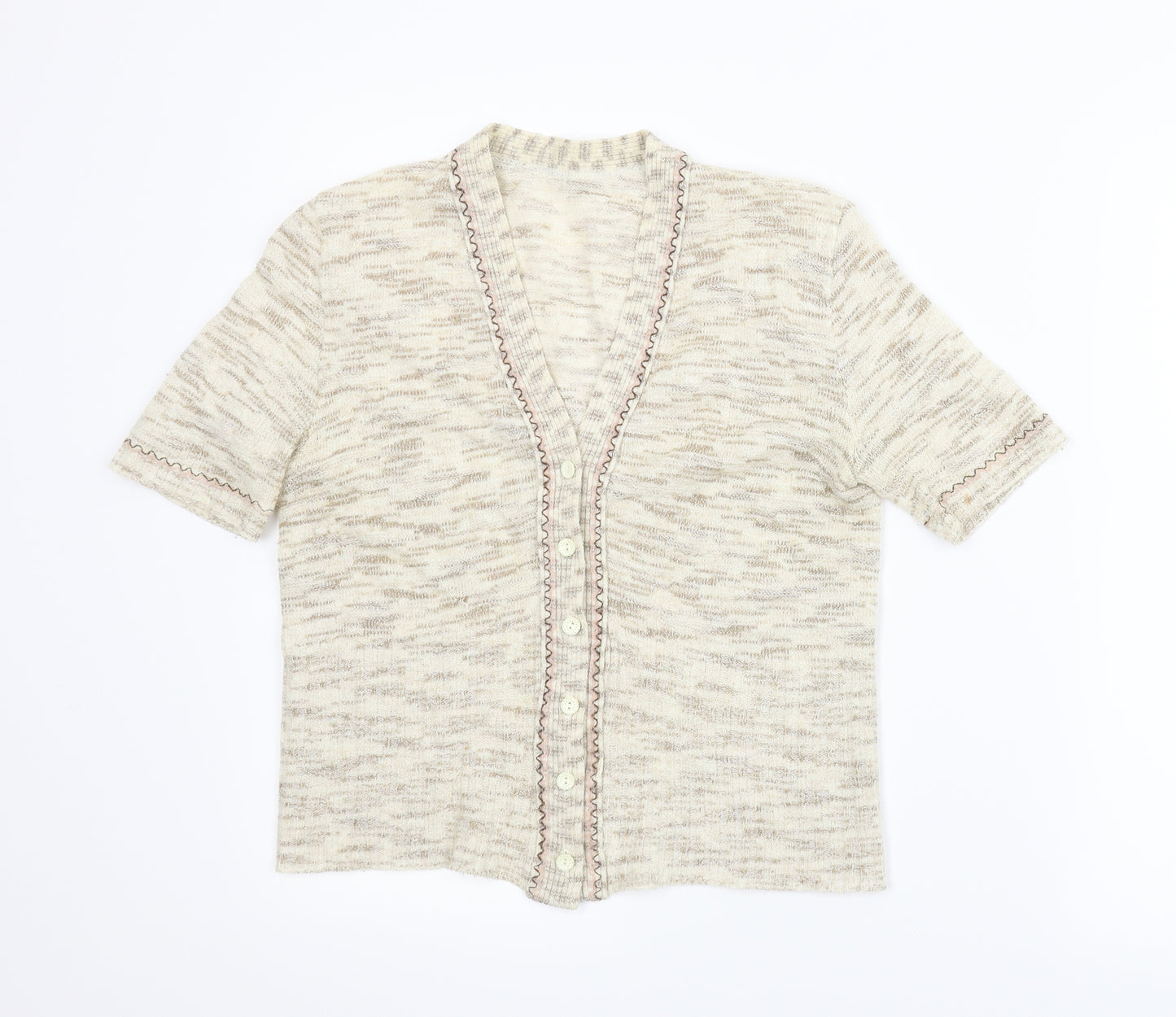 Preworn Womens Beige   Cardigan Jumper Size S