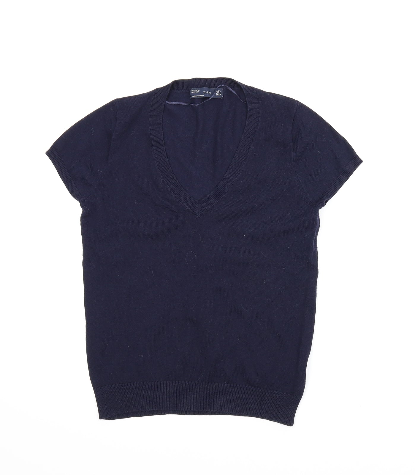 Zara Womens Blue   Vest Jumper Size L