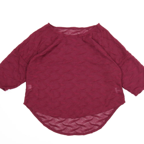 Preworn Womens Purple   Basic Blouse Size 12