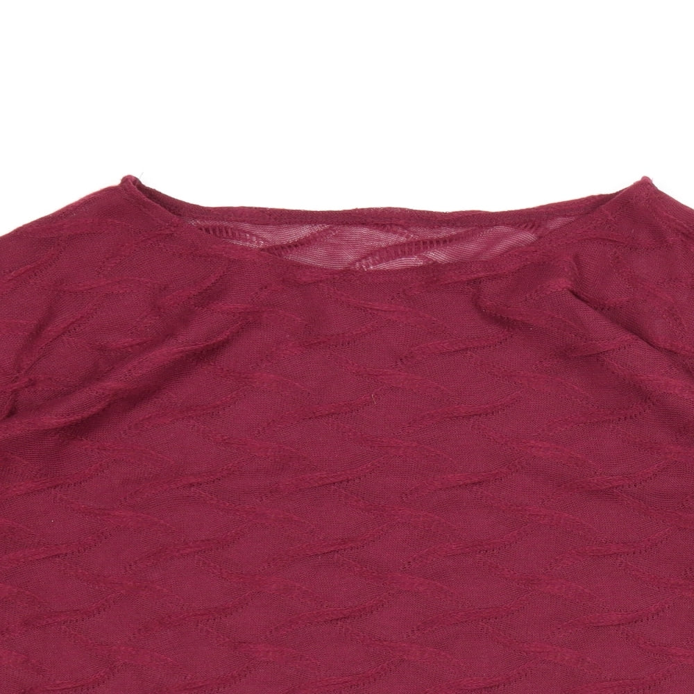 Preworn Womens Purple   Basic Blouse Size 12
