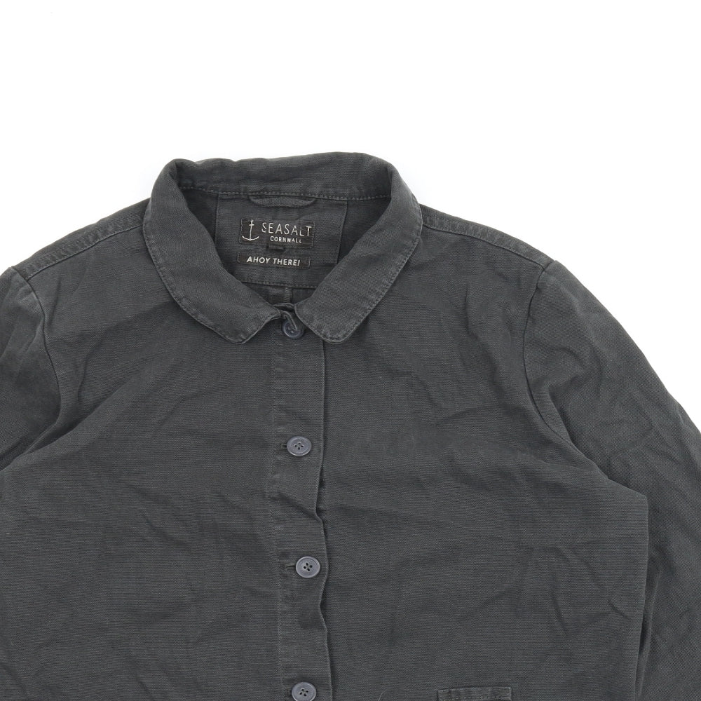 Seasalt Womens Grey   Basic Button-Up Size 16