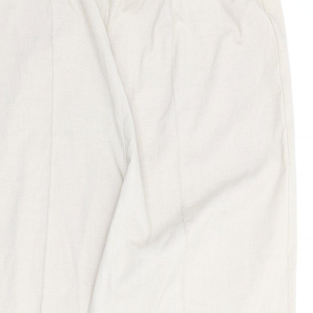 Classics Womens Beige   Pedal Pusher Trousers Size 20 L23.5 in