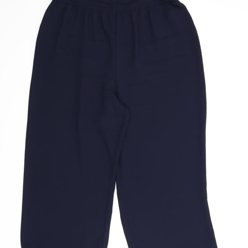ELVI Womens Blue   Capri Trousers Size 18 L23 in